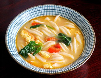 面食做法花樣大全之一：三七剪刀面，清水煮就很好吃